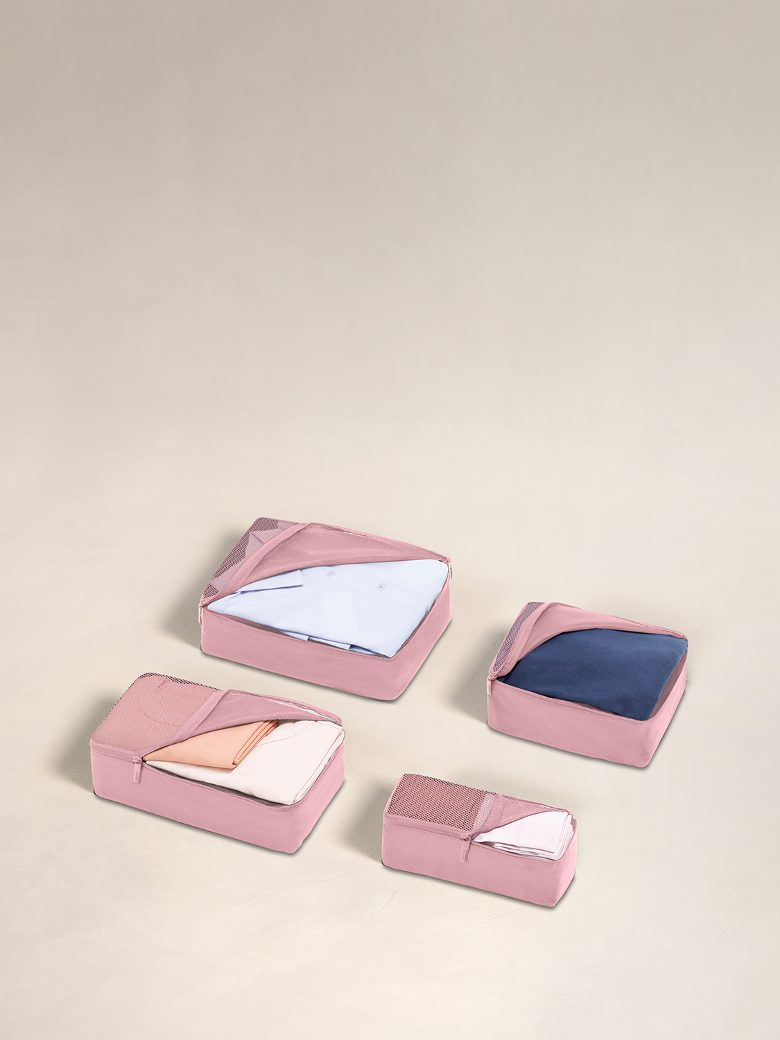 The Insider Packing Cubes in Blush